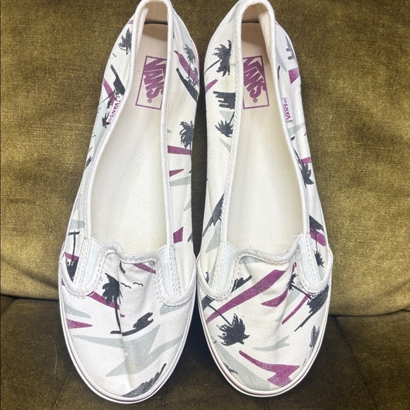 Vintage Vans KVD palm tree graphic low profile slip on shoes size8 - Picture 9 of 11